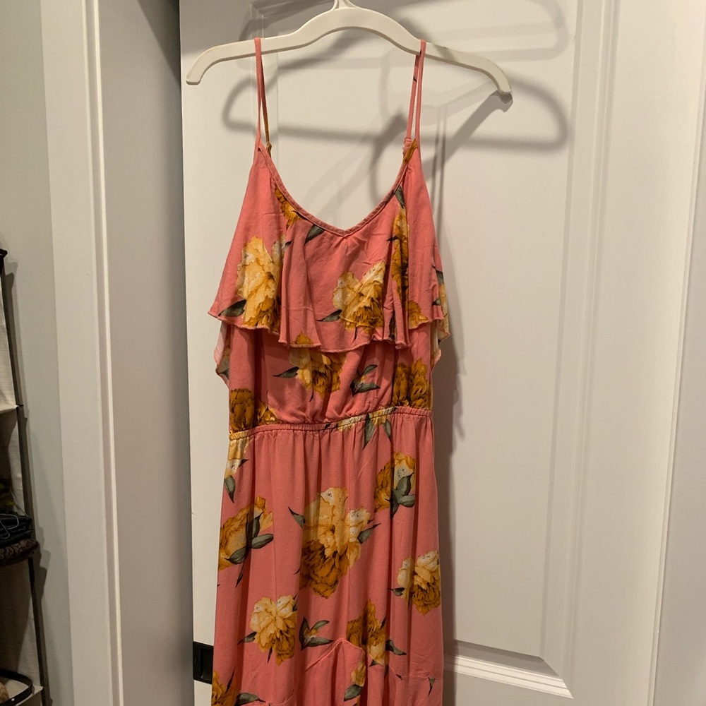 Pink flower dress
